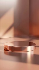 close up of a plate for product display podium