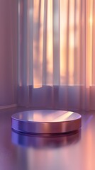 close up of a plate for product display podium