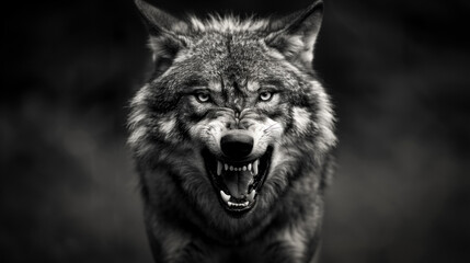 Angry wolf