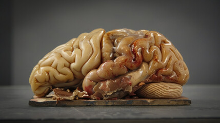Brain side view