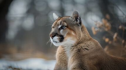 Naklejka premium Cougar head