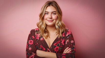 Fat teen girl full body shot, wide view, bodypositive