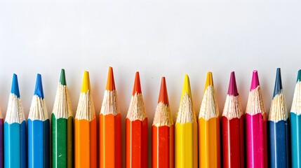 pencil, color, crayon, colored, art, school, pencils, drawing, colorful, education, row, group, rainbow, draw, paint, colour, pen, wood, equipment, green, yellow, close-up, orange, spectrum, vibrant
