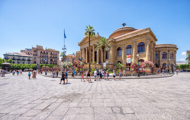 Obraz premium Teatro Massimo Vittorio Emanuele - Palermo