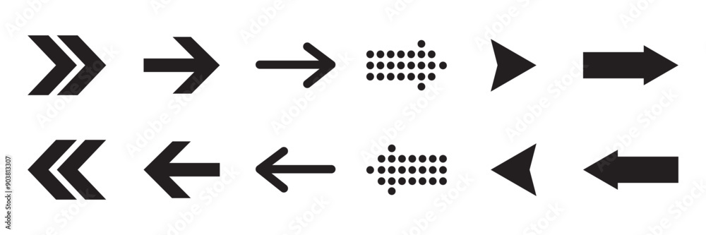 Poster set of black vector arrows icon set . arrow vector icon. arrows vector collection for web design,