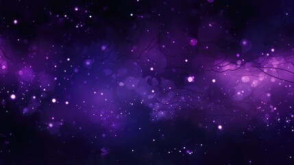Obraz premium lines purple starry night abstract
