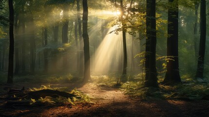 forest sun light leak