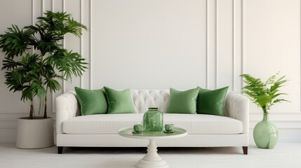 room white and green