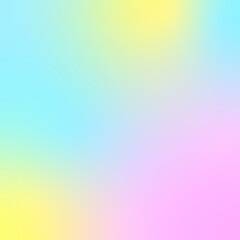 Carré dégradé pastel trichromatique