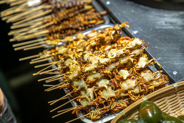 Grilled Crabs at the Night Market in Fenghuang Ancient Town, Xiangxi, Hunan