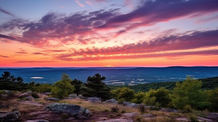 Fototapeta premium nature blue hills reservation