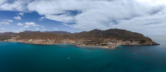 Aerial view of La Azohía in Cartagena, Murcia Region, Spain