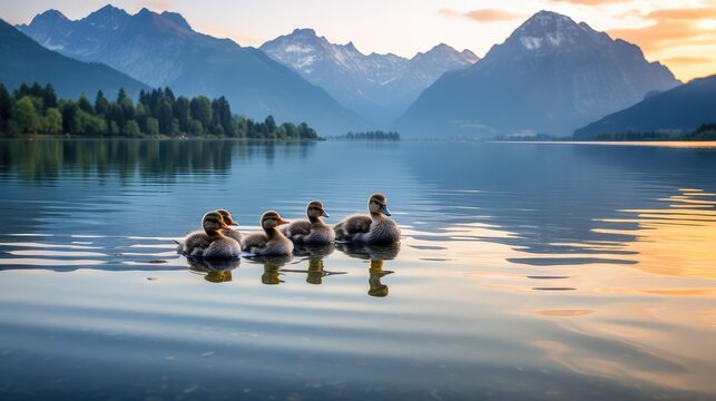 lake nature eggs production