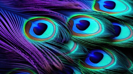 Obraz premium peacock texture colors