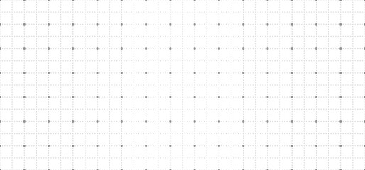 Coordinating Grid Background. Seamless gray grid pattern with dots and lines, creating geometric digital design in hi-tech, futuristic style, suitable for technological and abstract themes.