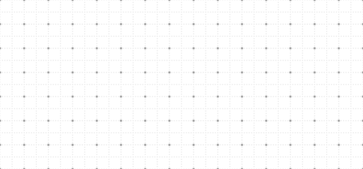 Coordinating Grid Background. Seamless gray grid pattern with dots and lines, creating geometric digital design in hi-tech, futuristic style, suitable for technological and abstract themes.