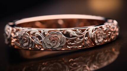 Obraz premium patterns textured rose gold