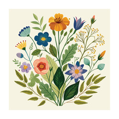 Elegant vintage leaves seamless patterns