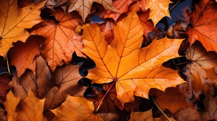 Obraz premium foliage november leaves