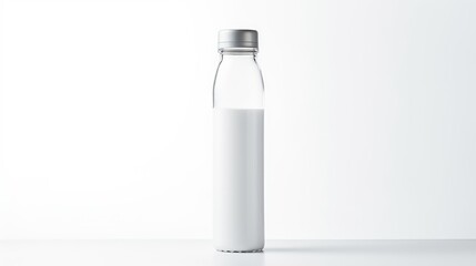 modern water bottle on white