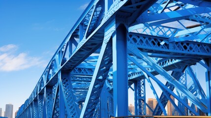 architecture blue bridge
