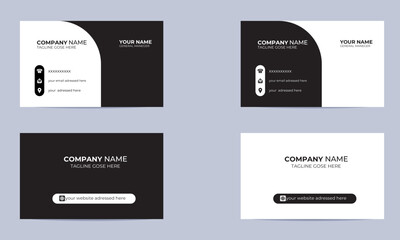 black and white simple business card design .easy and eye-catchy design. This Business card designed for a corporate company and suitable for all businesses industry. 