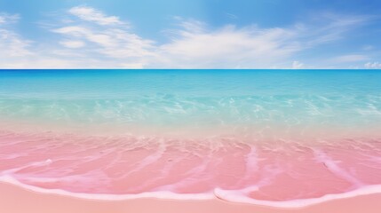 beach pink paradise