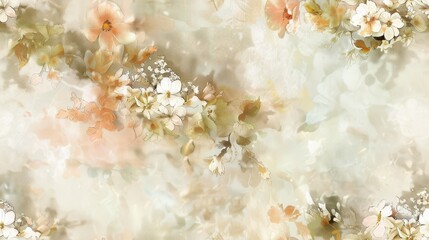 Light watercolor wedding wall, chamomile, mint silk orchids, hydrangea