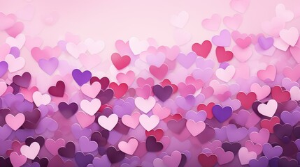 Obraz premium he pink purple heart background