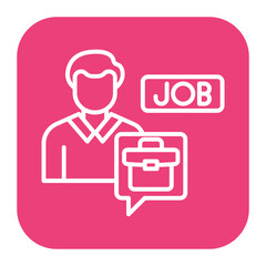 Job Seeker Male Icon