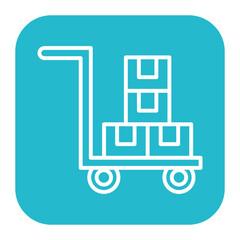Warehouse Trolley Icon