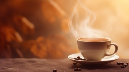 Obraz premium relaxation autumn coffee mood