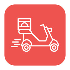 Delivery On Bike Icon