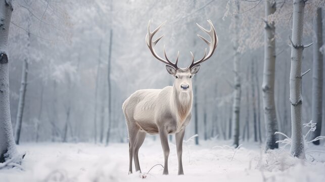 impressive white stag
