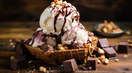 marshmallows rocky road icecream
