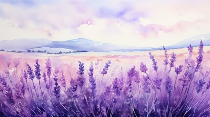 calming purple water color