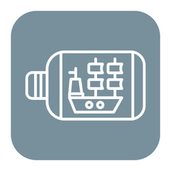 Ship In Bottle Icon