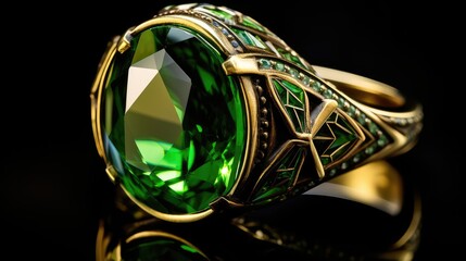 dazzling green sparkle