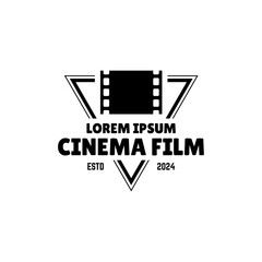 Fototapeta premium Cinema Logo Vector Template Isolated On White Background