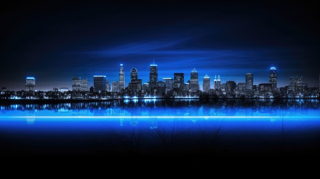 dusk thin blue line background