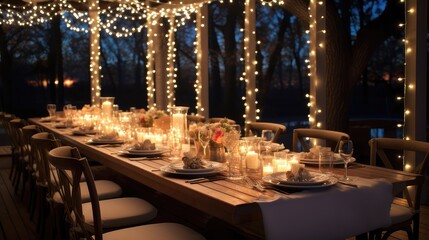 garlands string lights christmas