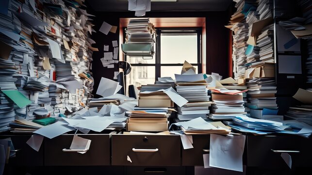 filing clutter office