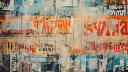 Fototapeta premium classic old movie poster texture