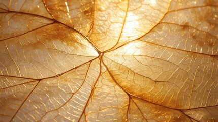 delicate gold leaf circle