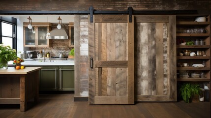 wood kitchen door