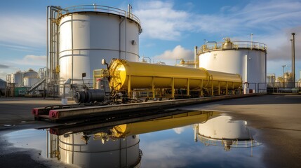 Obraz premium storage above ground oil tank
