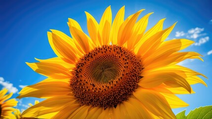 Obraz premium vibrant yellow explosion