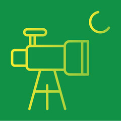 Astronomical Telescope Icon Design