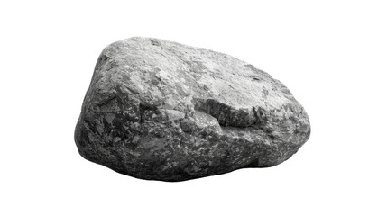 Obraz premium Gray stone on transparent background