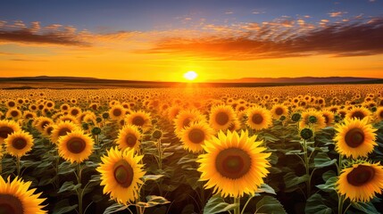 Fototapeta premium golden sunny field